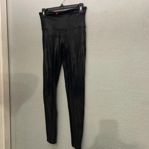 Spanx 2437 Faux Leather Leggings Black